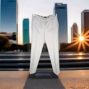 Talbots Petites Newport Pants Sz 0p White Cotton/Rayon Pockets